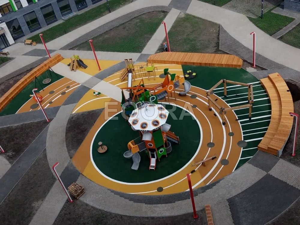 Резиновое покрытие для площадок в Электростали