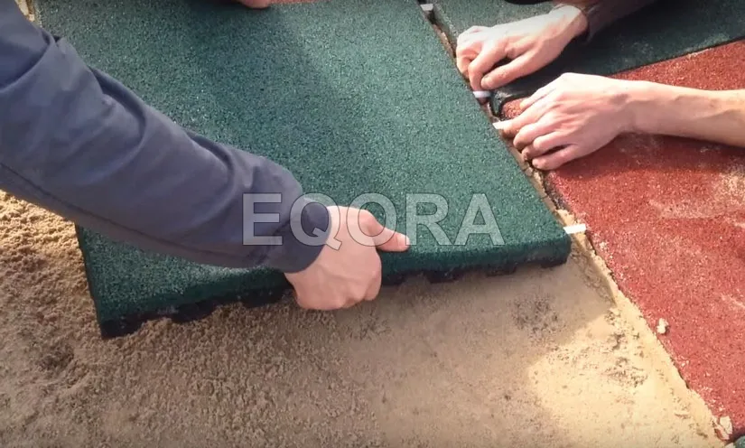 Укладка резиновой плитки в Электростали