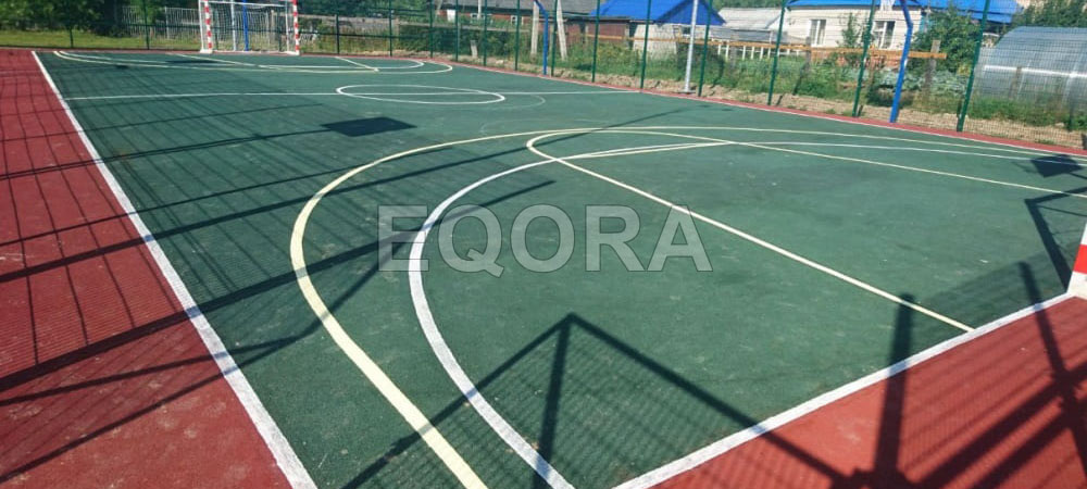 Фото1 двухслойное резиновое покрытие из крошки