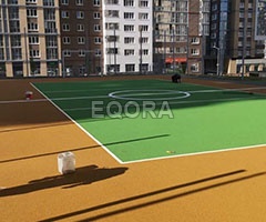 покрытие из резиновой крошки для площадки